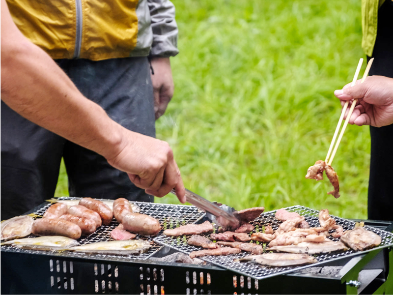バーベキュー風景